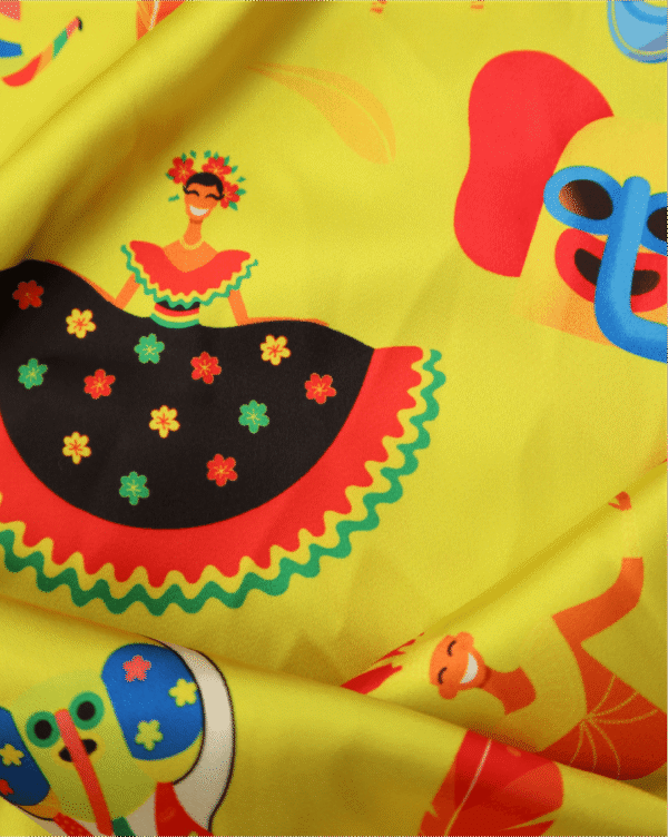 Satín Stretch Estampado (Carnaval) - 0023