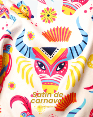Satín Stretch Estampado (Carnaval) - 0046