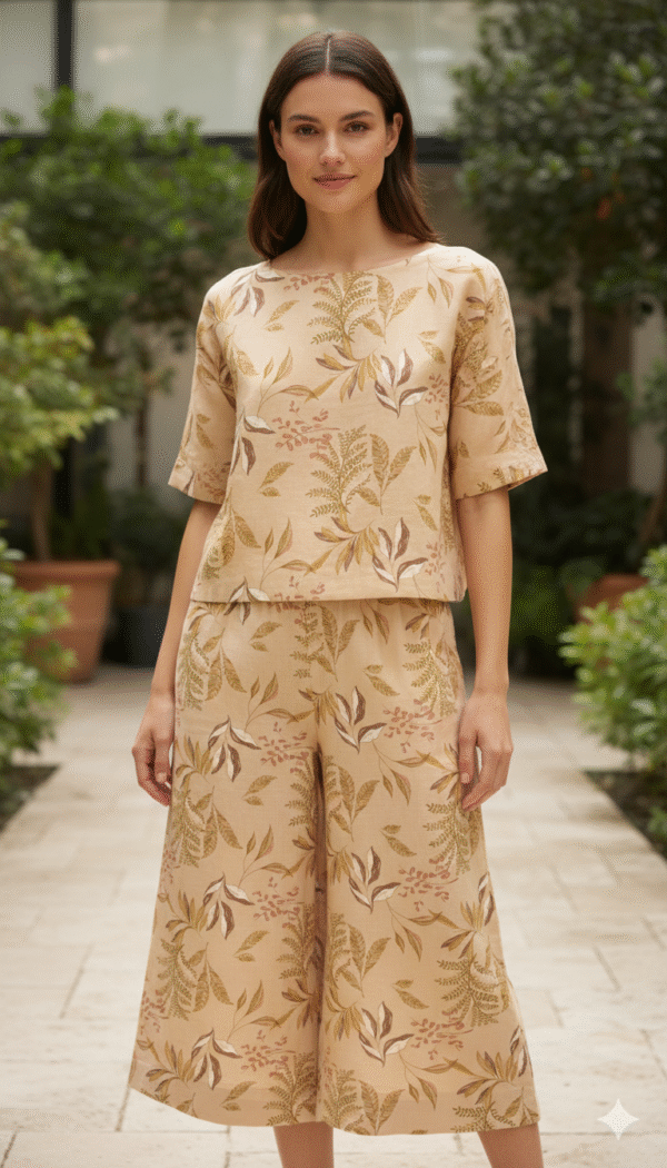 Lino Natural Estampado - 0378